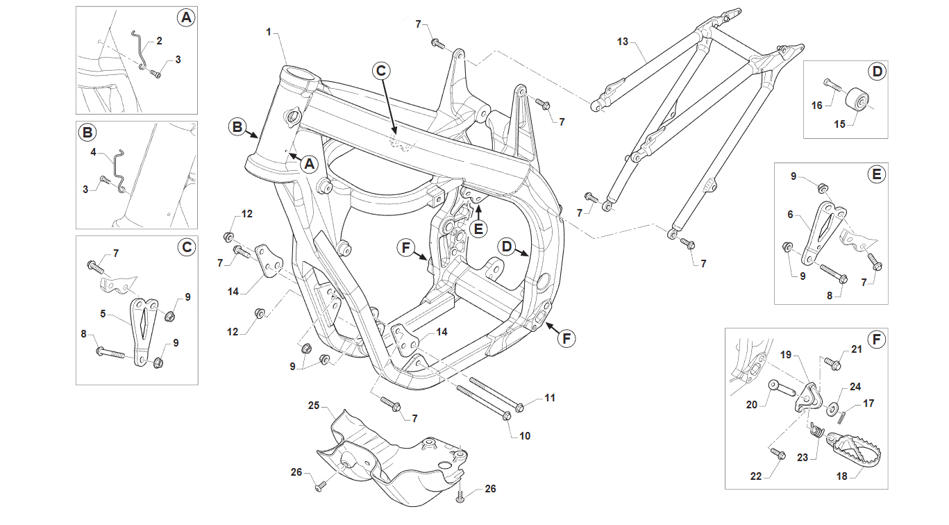 4T 450 FI MX 2015 - BASTIDOR